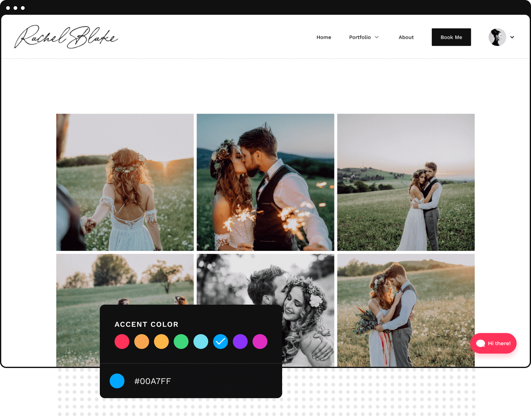 Emails to booking form desktop screen