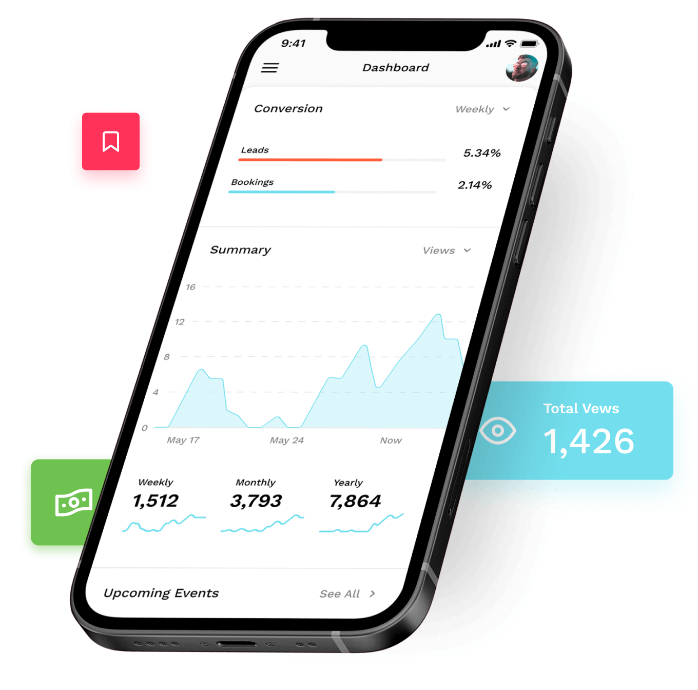 Emails to booking form desktop screen