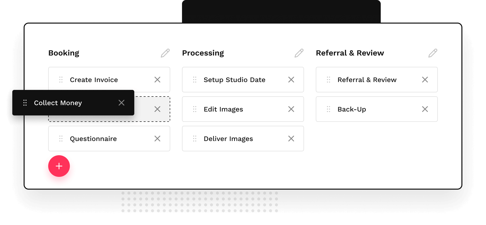 Emails to booking form desktop screen